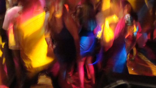 Guests dancing the night away at a Durham surprise sweet 16